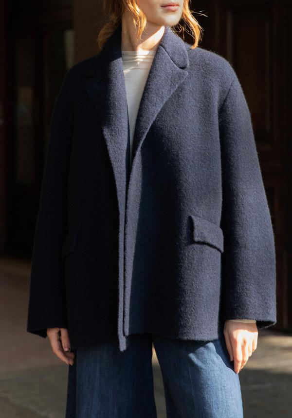 Rose & Lini BOBOUTIC WOOL JACKET “4765” NAVY Offerta natalizia