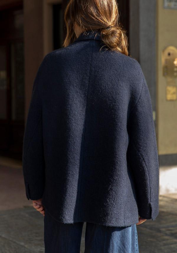 Rose & Lini BOBOUTIC WOOL JACKET “4765” NAVY Offerta natalizia