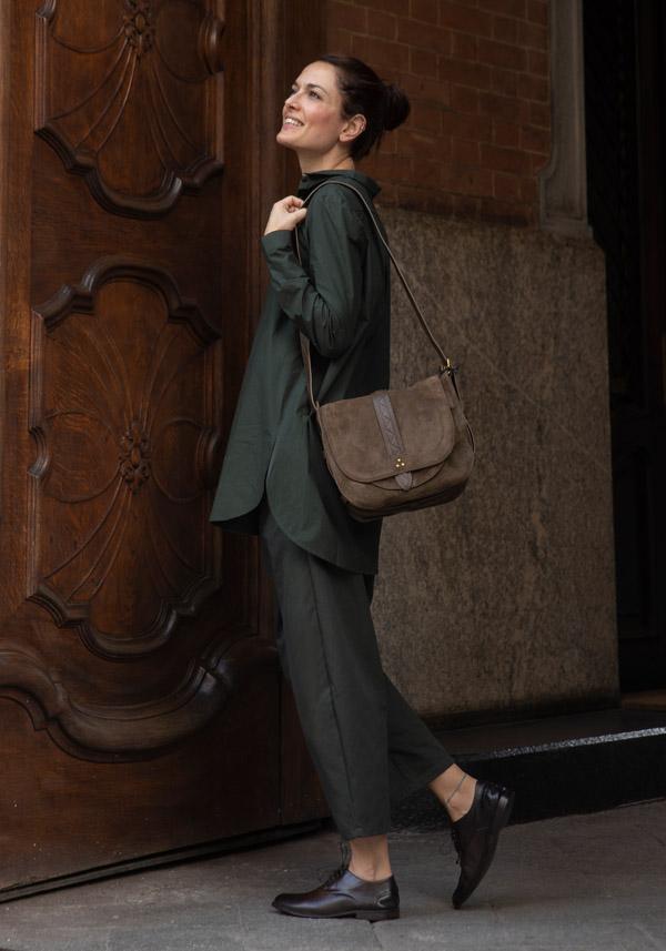 Rose & Lini APUNTOB COTTON “PANT 540” FOREST GREEN Offerta Pasqua