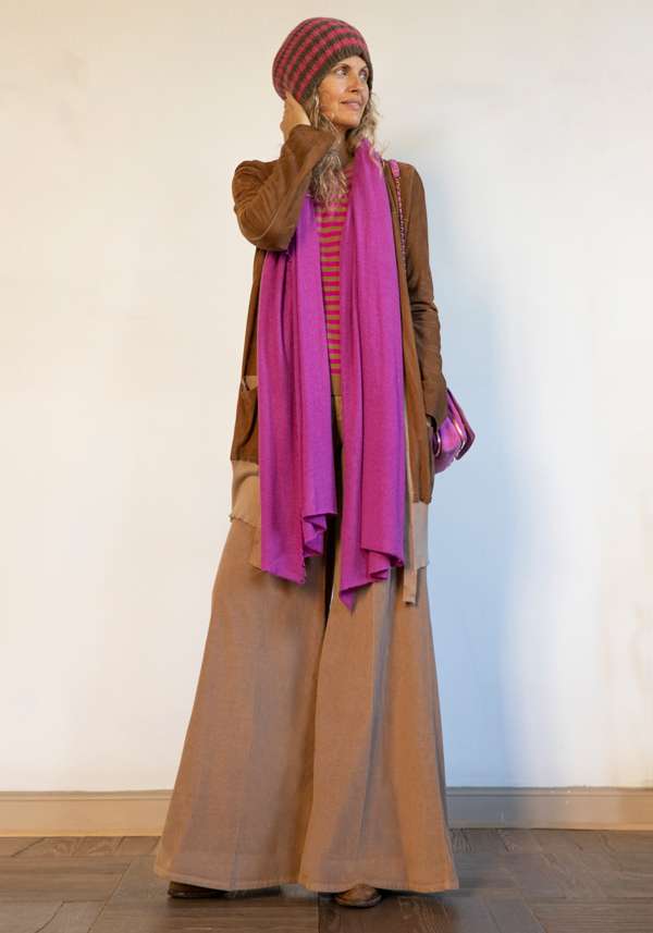 Rose & Lini GIORGIO BRATO RUM SUEDE LEATHER “CARDIGAN OVER” Offerta San Valentino