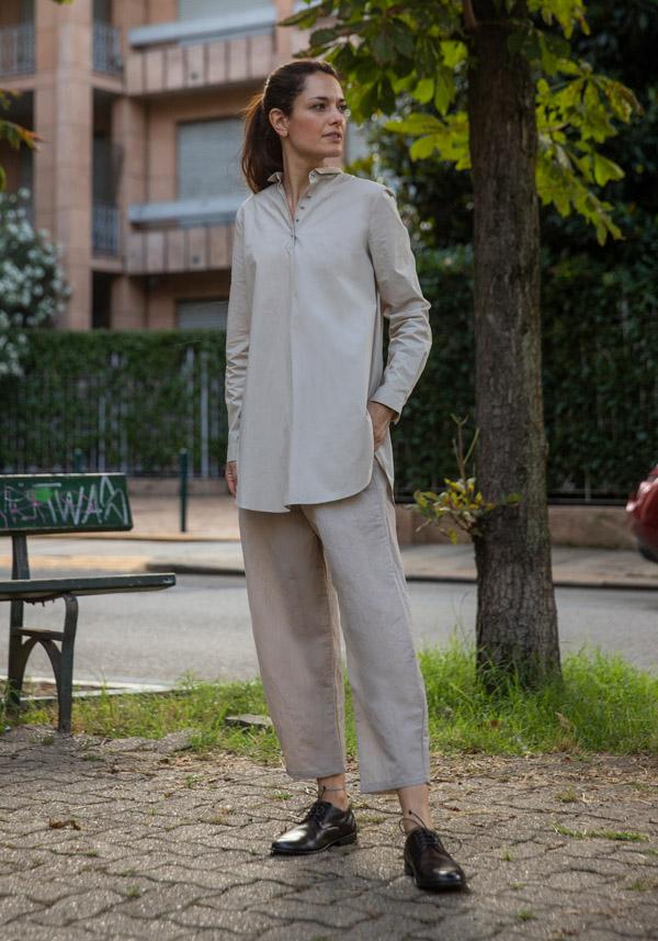 Rose & Lini APUNTOB WOOL “PANT 540” SAND Offerta Anniversario