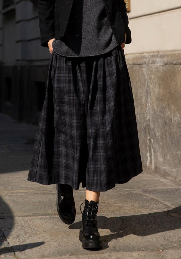 Rose & Lini APUNTOB COTTON “SKIRT 1883” ASPHALT GREY Vendita calda