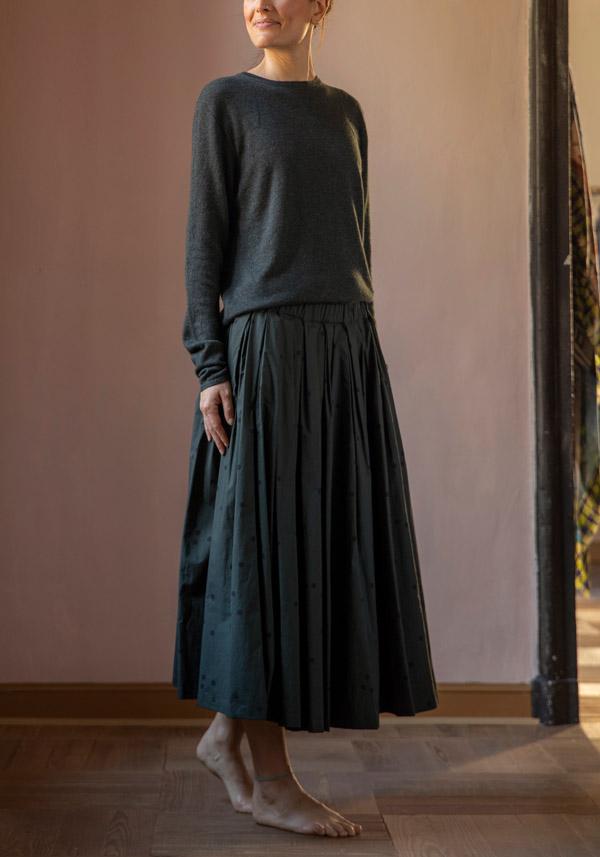 Rose & Lini APUNTOB SILK & CASHMERE “PULL 1889” FOREST GREEN Offerta migliore