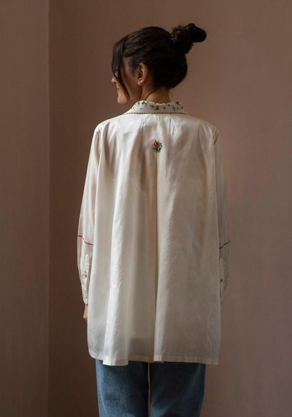 Rose & Lini PERO “PLA01” PEARL EMBROIDERED SHIRT Offerta temporanea