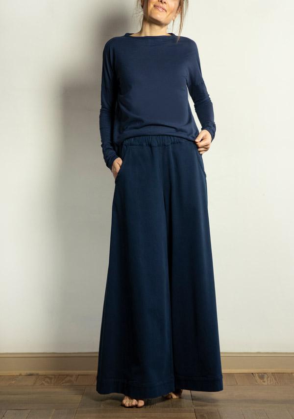 Rose & Lini BARBARA TANI COTTON “PANTS 457 C01” BLUE Nuovi prodotti