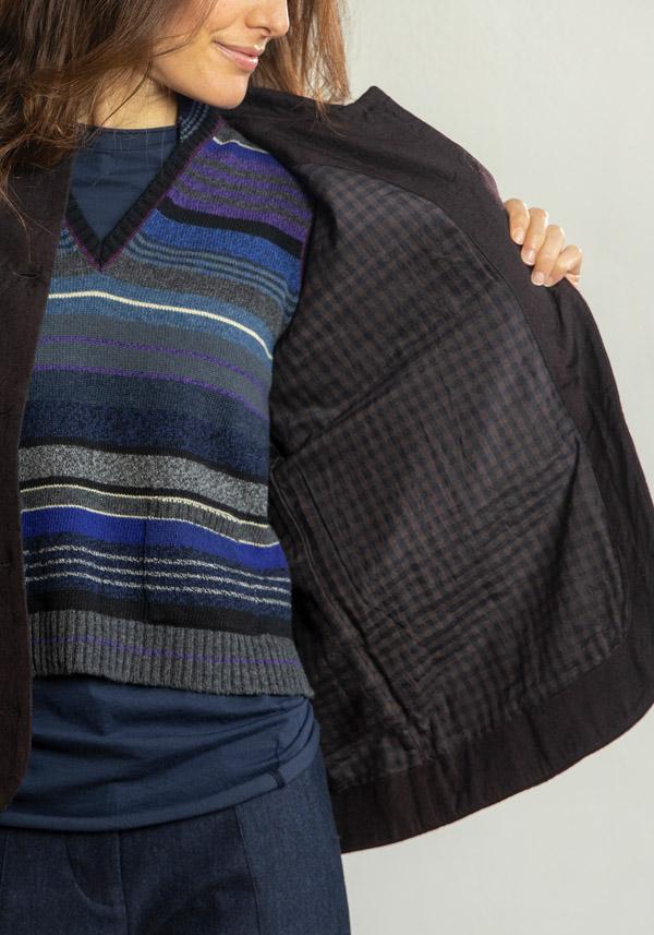 Rose & Lini AODRESS COTTON “JACKET 14” DARK BROWN Sconti VIP