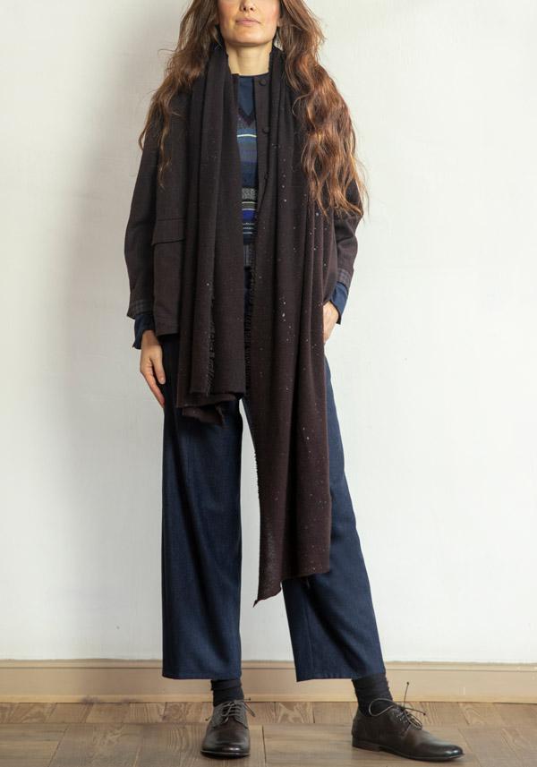 Rose & Lini AODRESS COTTON “JACKET 14” DARK BROWN Sconti VIP