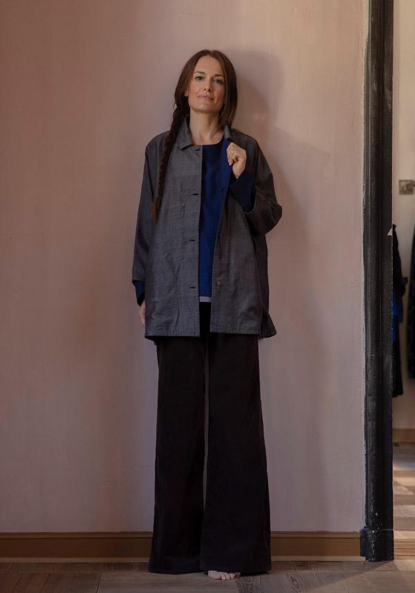 Rose & Lini AODRESS REVERSIBLE WOOL “COAT 15” RAAT BROWN Prezzo basso