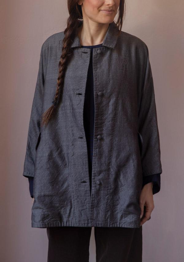 Rose & Lini AODRESS REVERSIBLE WOOL “COAT 15” RAAT BROWN Prezzo basso