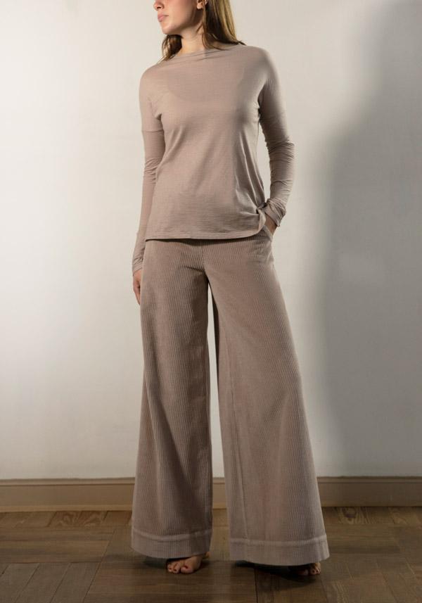 Rose & Lini BARBARA TANI COTTON & CASHMERE “TSHIRT 1585 CCL” PETALO Super Saving Price