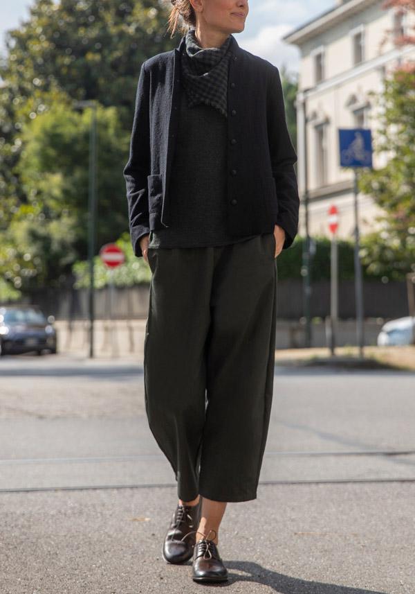 Rose & Lini APUNTOB VIRGIN WOOL “JACKET 1878” BLACK Offerta speciale della fabbrica