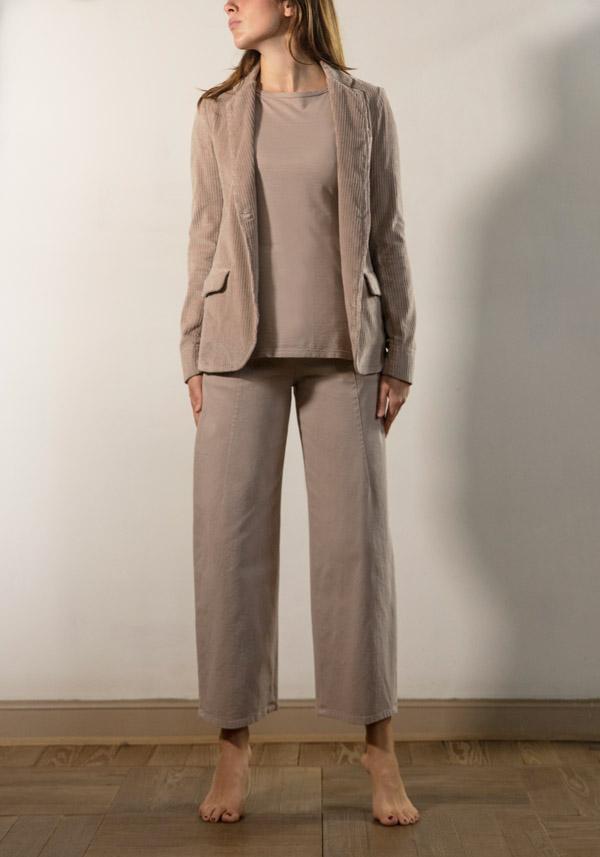 Rose & Lini BARBARA TANI COTTON “JACKET 705 V03” CORDUROY PETALO Solo un giorno rimasto
