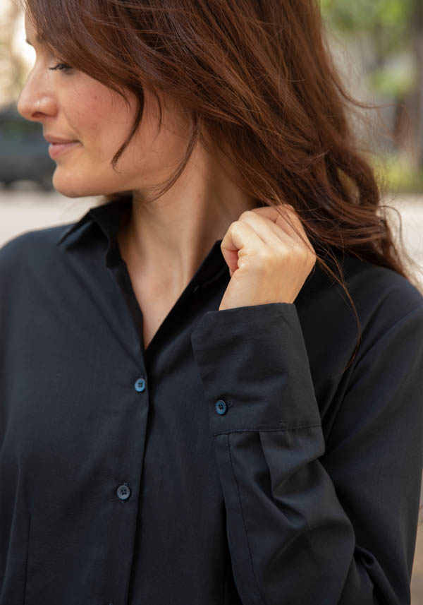 Rose & Lini CO.GO “TOP VC322” DARK NAVY SHIRT Super sconto