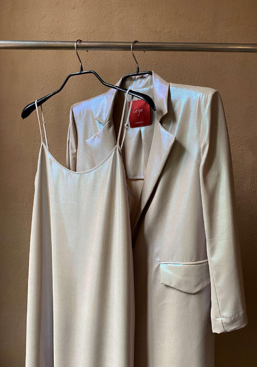 Rose & Lini CO.GO SATIN “DUST COAT 11101” Limitato a 3 giorni
