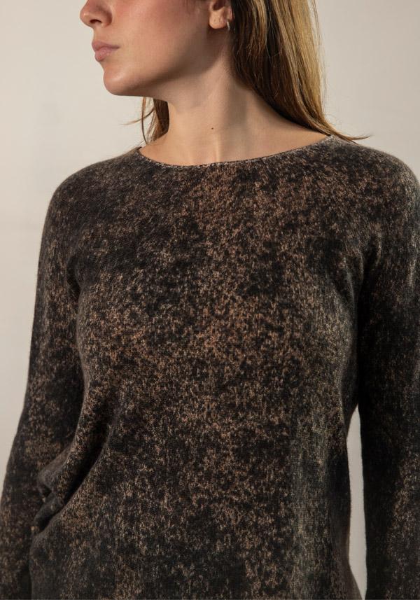 Rose & Lini FISSORE CASHMERE “BRUCO 71” KNIT ESPRESSO 50% di sconto per tempo limitato