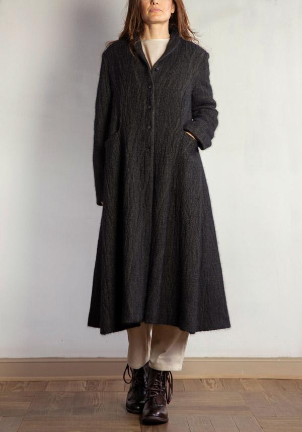 Rose & Lini APUNTOB WOOL & ANGORA “COAT 1812” FOREST Qualità Garantita