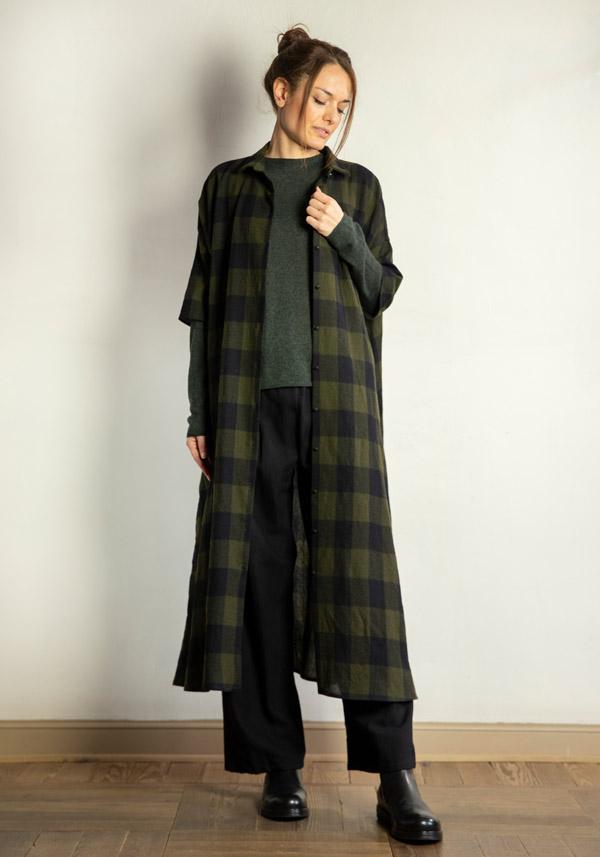 Rose & Lini APUNTOB WOOL CHECKED “DRESS 1813” MILITARY Acquista Ora