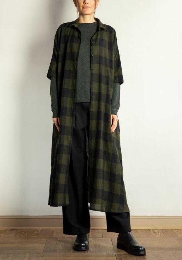 Rose & Lini APUNTOB WOOL CHECKED “DRESS 1813” MILITARY Acquista Ora