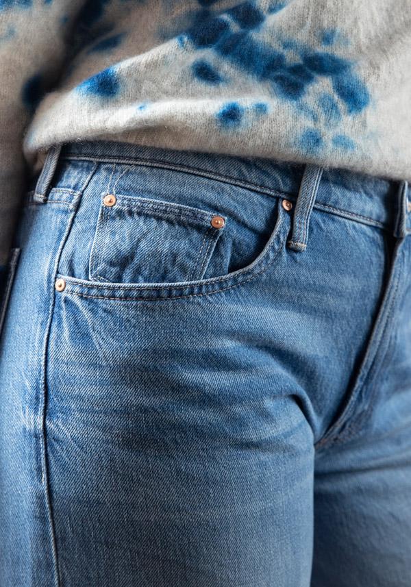 Rose & Lini MOTHER DENIM “LOVE LINE” DENIM BLUE JEANS Sottocosto