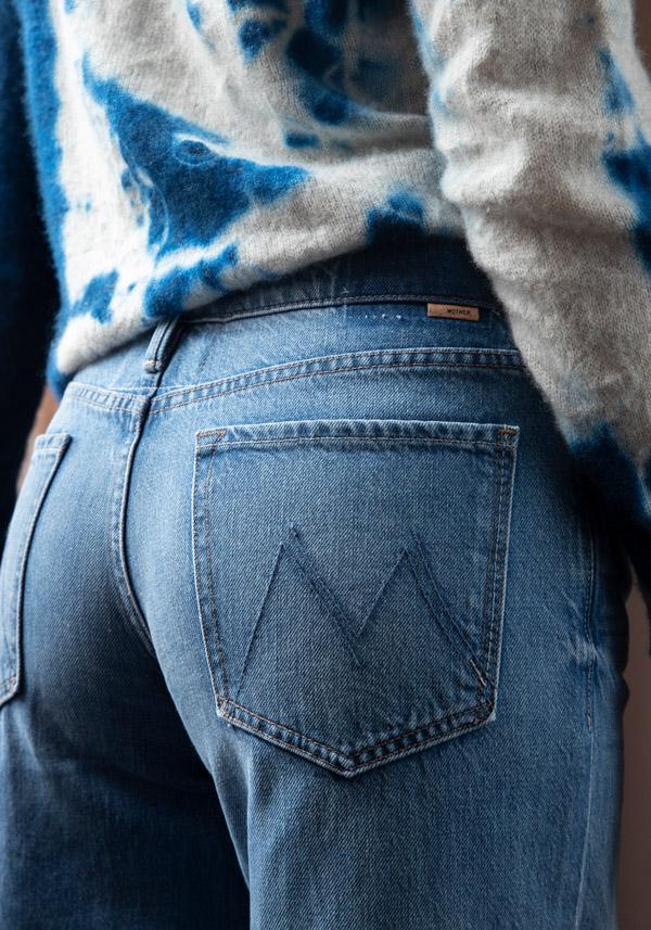 Rose & Lini MOTHER DENIM “LOVE LINE” DENIM BLUE JEANS Sottocosto