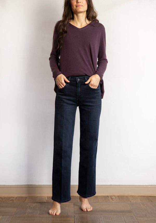 Rose & Lini MOTHER DENIM “MID RISE RAMBLER” NIGHT BLUE JEANS Presa