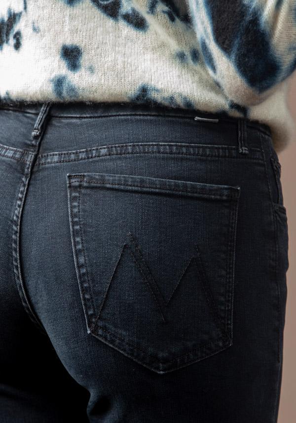 Rose & Lini MOTHER DENIM “THE ROLLER FRAY” NAVY JEANS Sconto