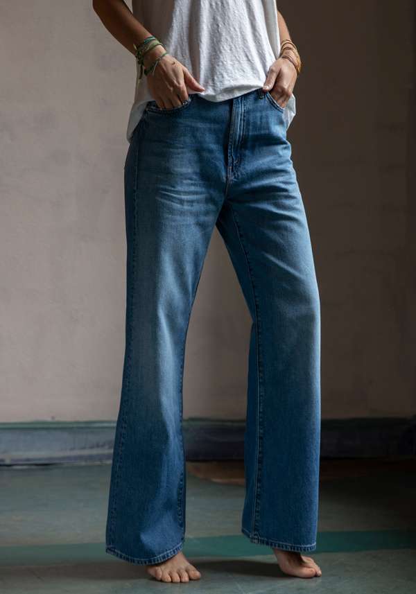 Rose & Lini MOTHER DENIM “THE DODGER ANKLE” BLUE JEANS Online