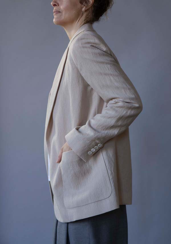 Rose & Lini N8 WOOL & LINEN “JACKET 2111” BEIGE Hotsell