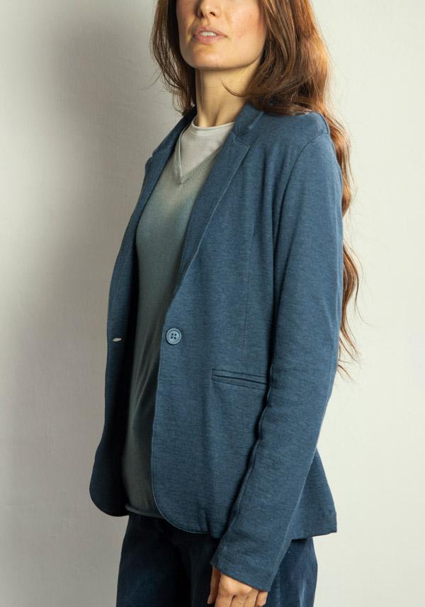 Rose & Lini MAJESTIC COTTON & CASHMERE “VESTE 167” ENCRE JACKET Saldi Di Fabbrica