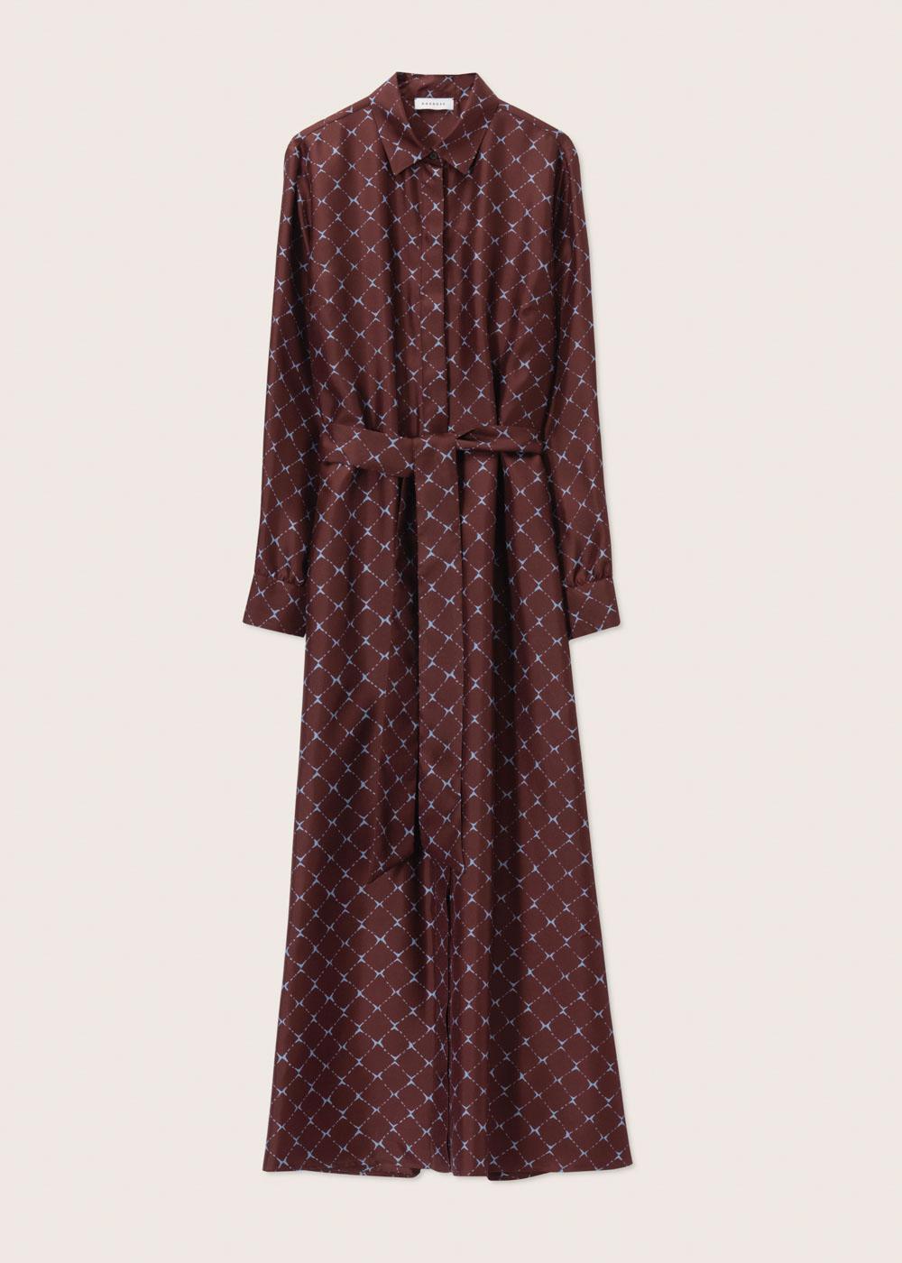 Rosso35 Abito camicia lungo con cintura Offerte