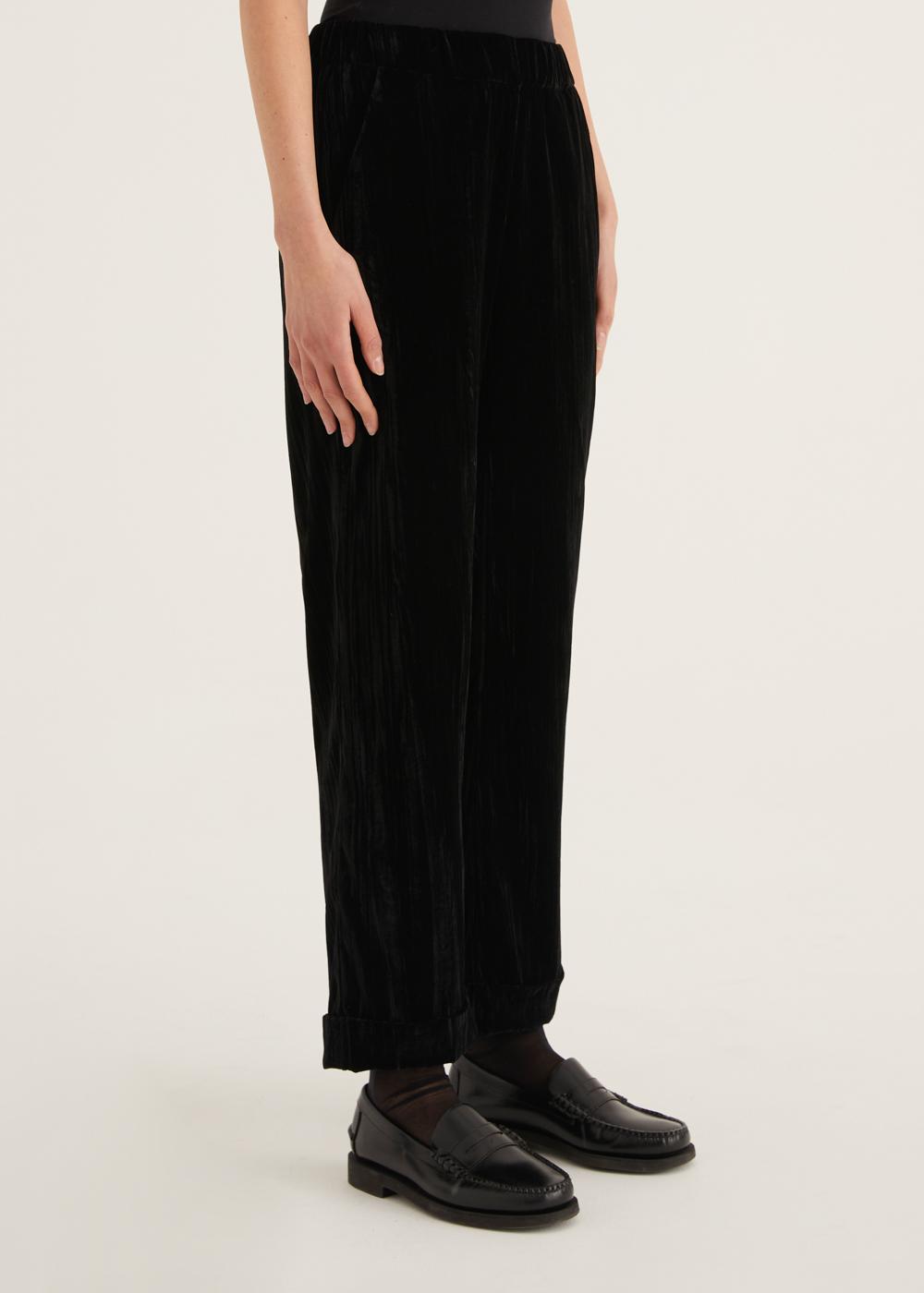 Rosso35 Pantalone con risvolto ed elastico in vita Online