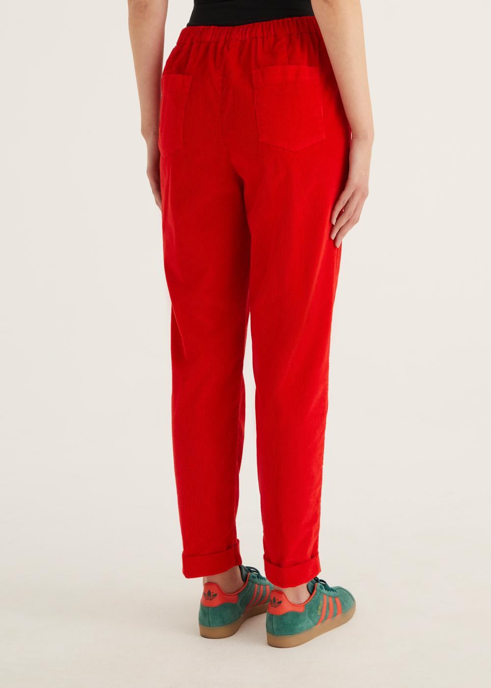 Rosso35 Pantalone dritto con elastico dietro in vita Offerte