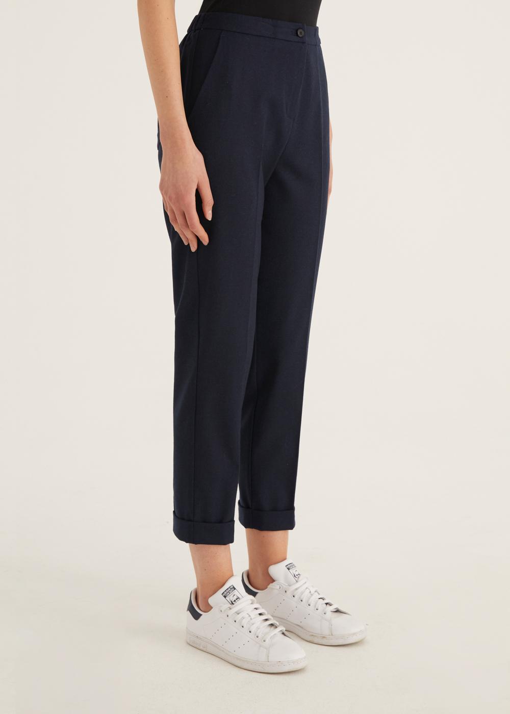 Rosso35 Pantalone dritto con elastico dietro in vita In vendita