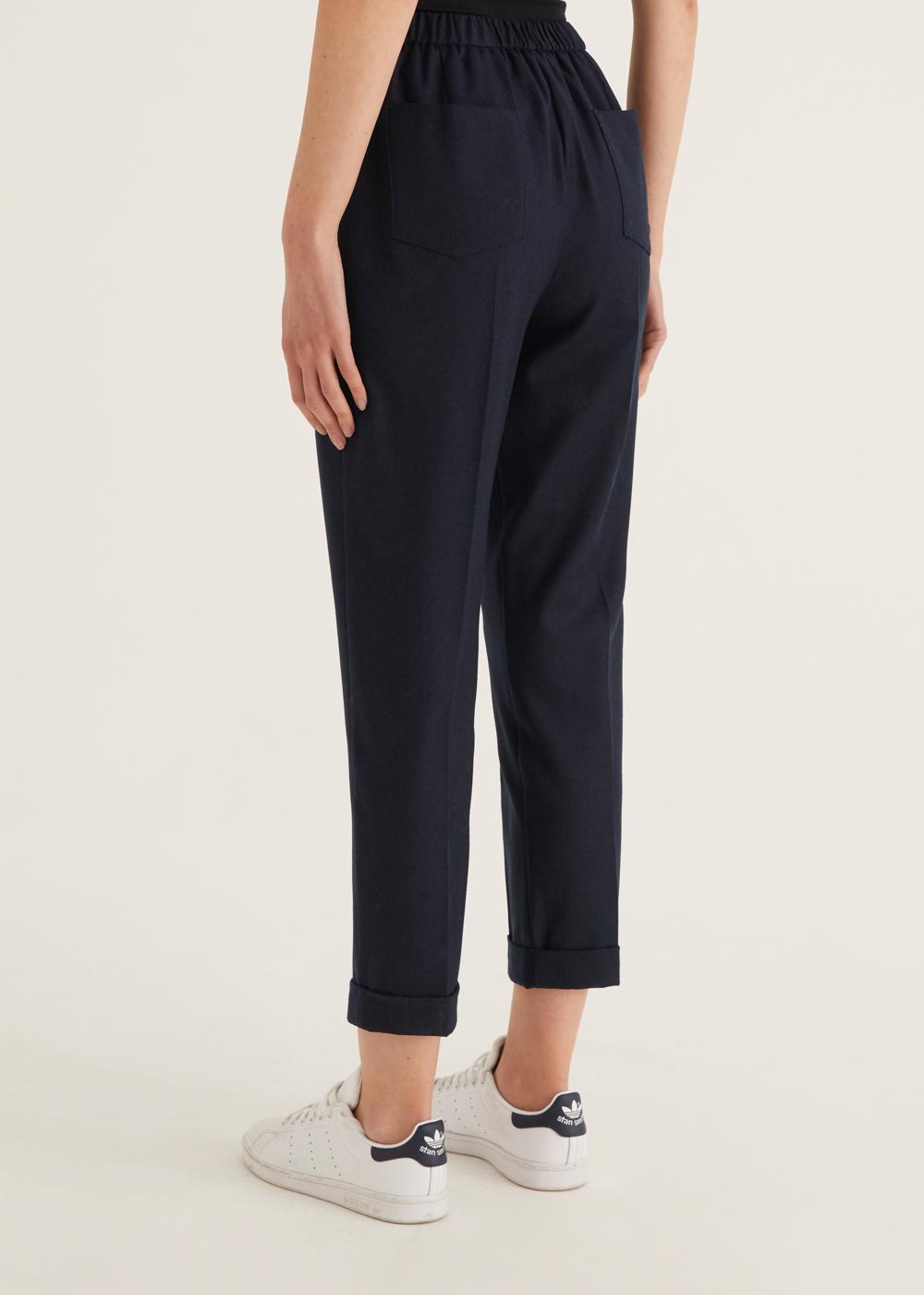Rosso35 Pantalone dritto con elastico dietro in vita In vendita