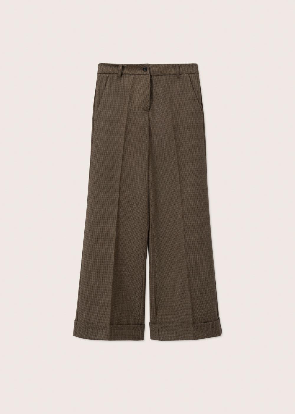 Rosso35 Pantalone svasato con risvolto Moda