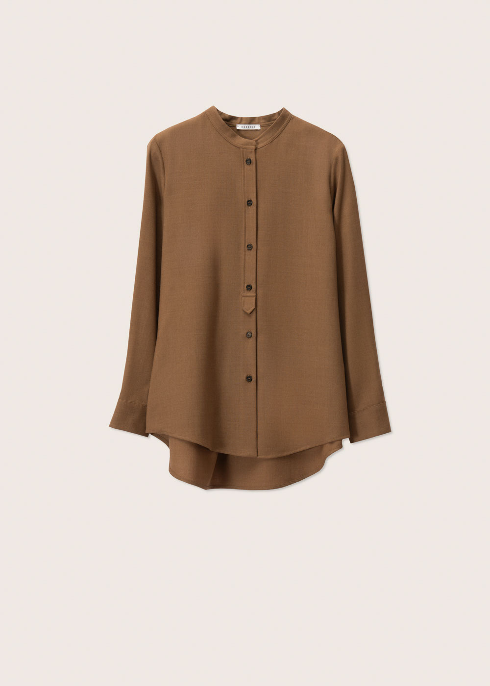 Rosso35 Camicia con collo alla coreana Vendita