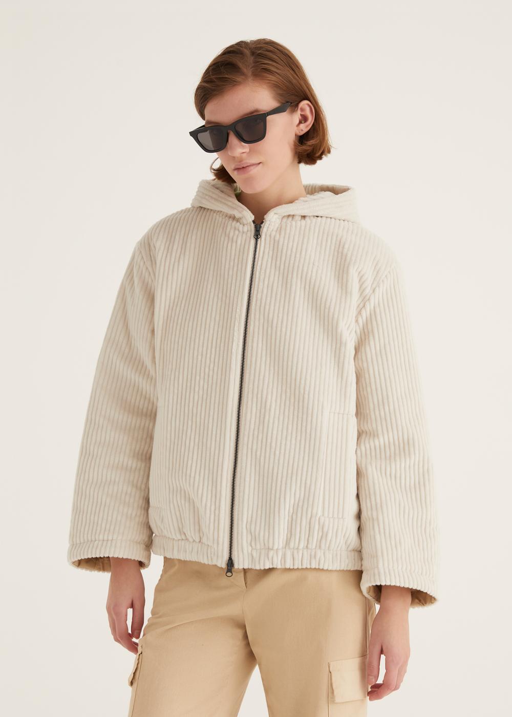Rosso35 Caban imbottito con cappuccio Saldi Di Fabbrica