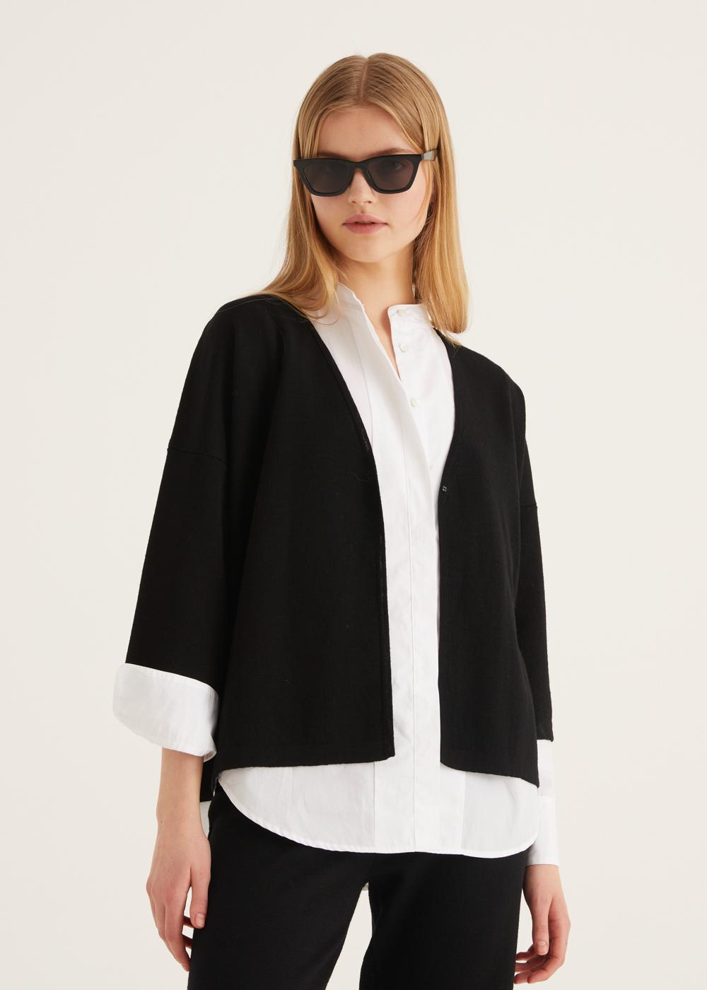 Rosso35 Cardigan in punto milano Offerte