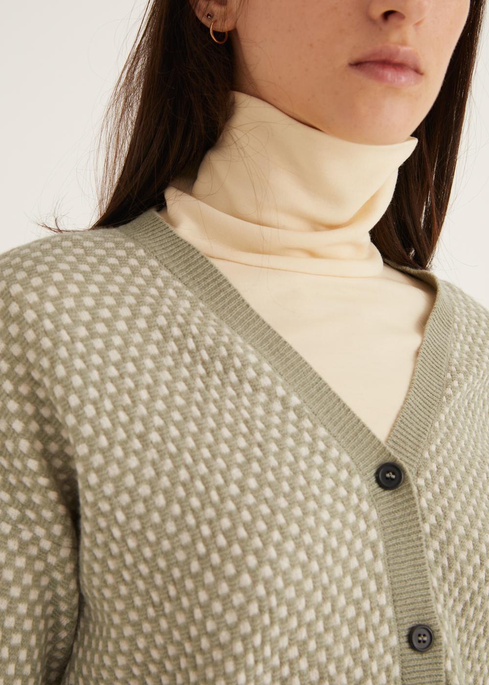 Rosso35 Cardigan micro motivo jacquard Hotsell