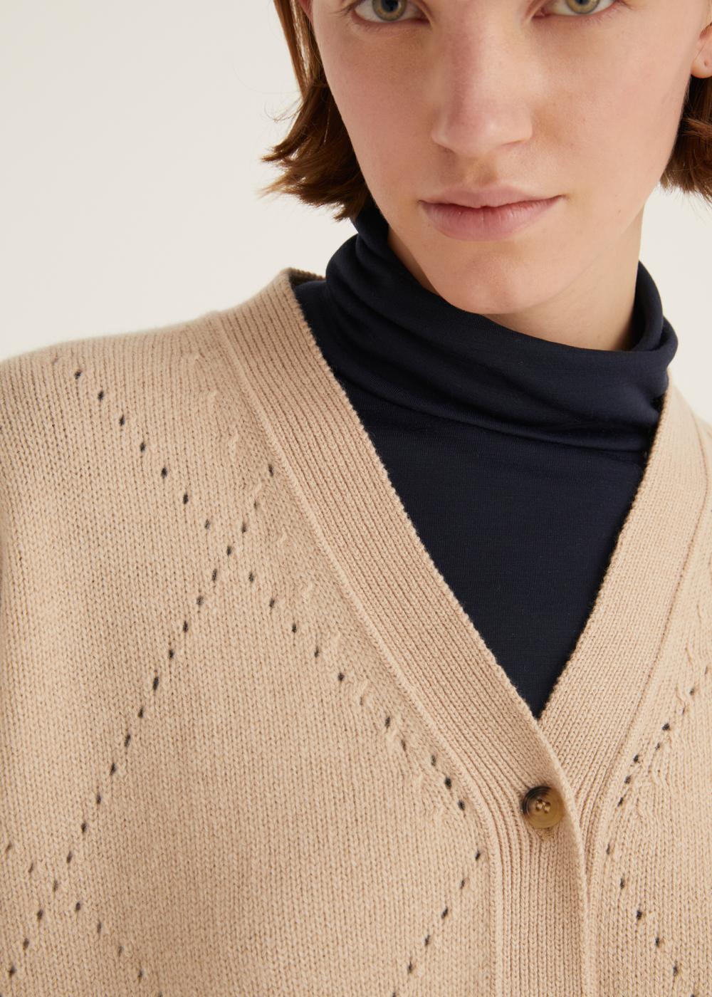 Rosso35 Cardigan motivo rombo Vendita Calda