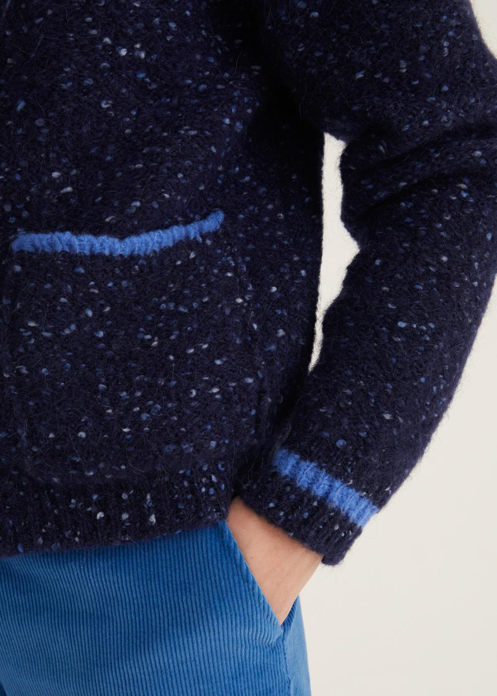 Rosso35 Cardigan oversize con contrasti Vendita Economica