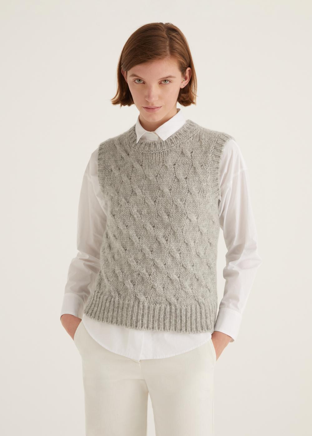 Rosso35 Gilet girocollo treccia Ultimi tre giorni