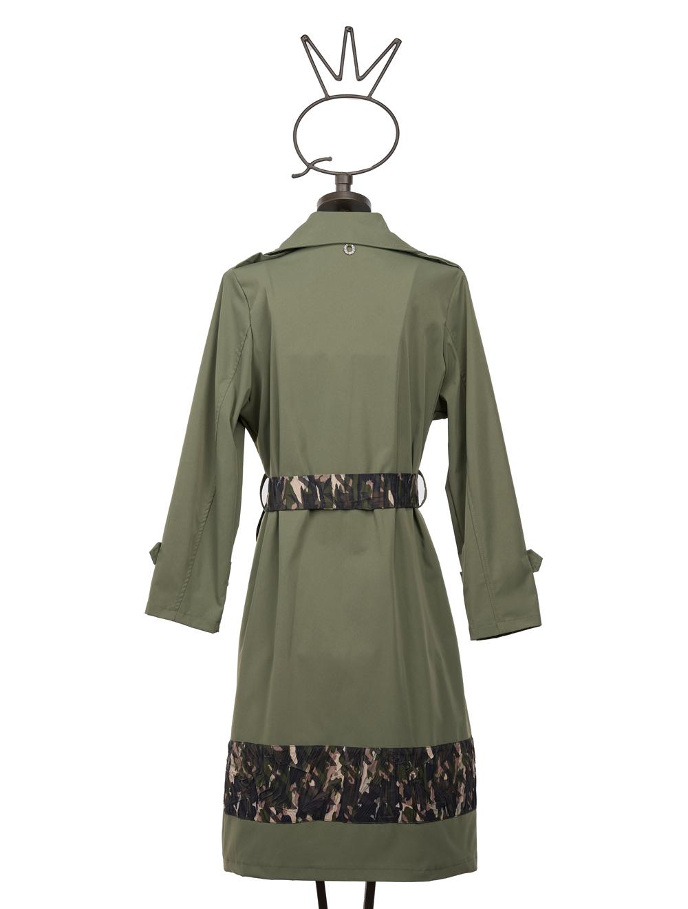 Save The Queen Trench doppiopetto verde salvia Saldi Di Fabbrica