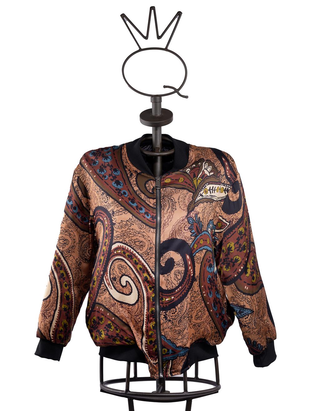 Save The Queen Bomber in tessuto stampato Moda