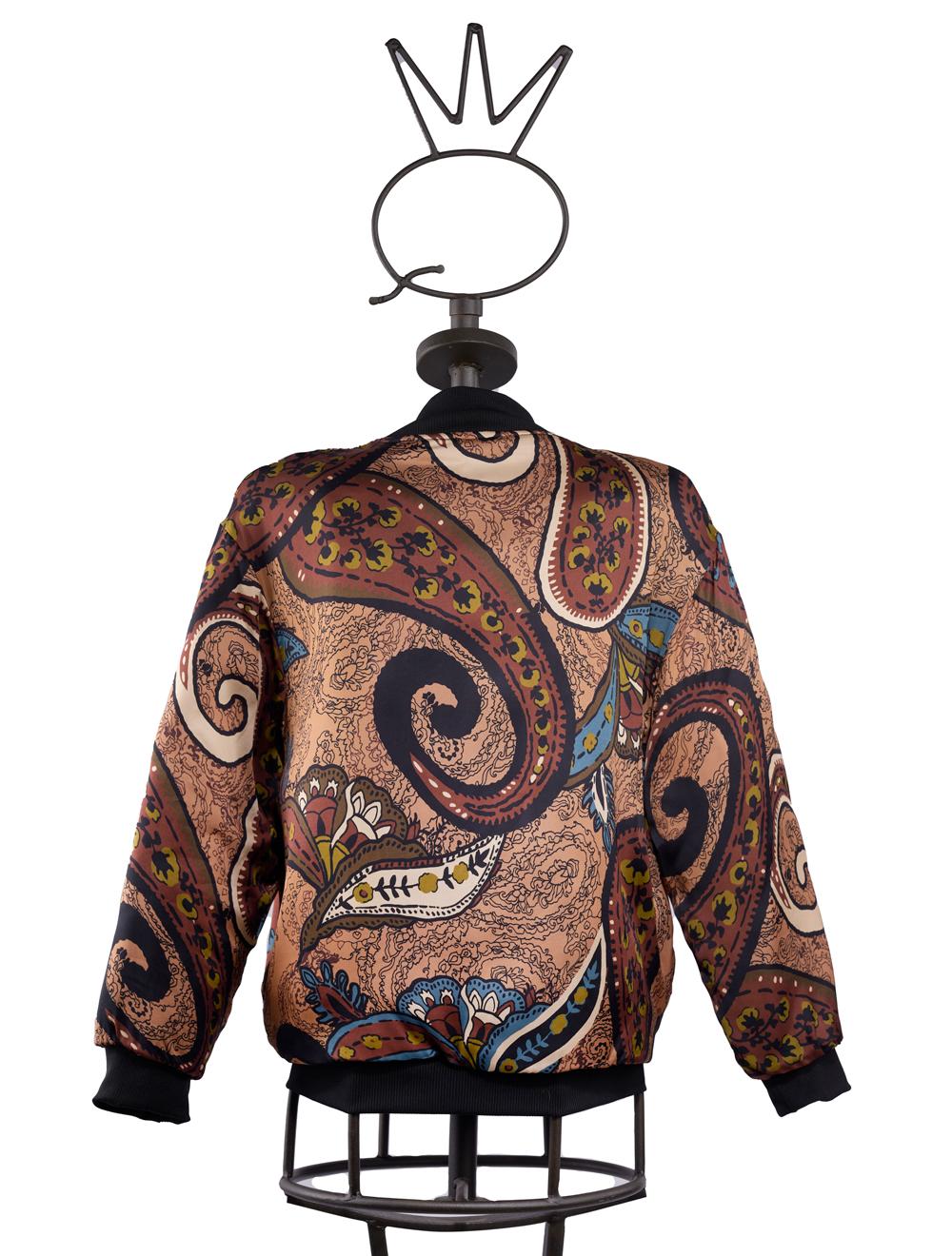 Save The Queen Bomber in tessuto stampato Moda