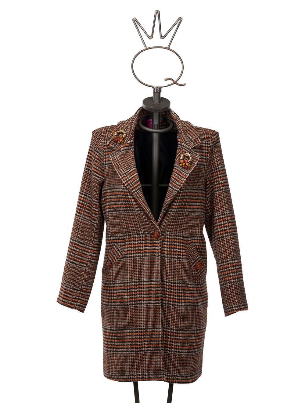 Save The Queen Cappotto corto con applicazioni Vendita