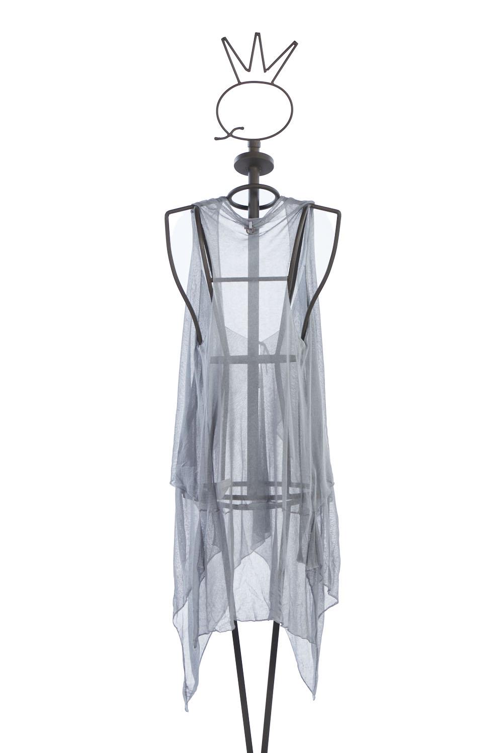 Save The Queen Gilet lungo asimmetrico In Vendita
