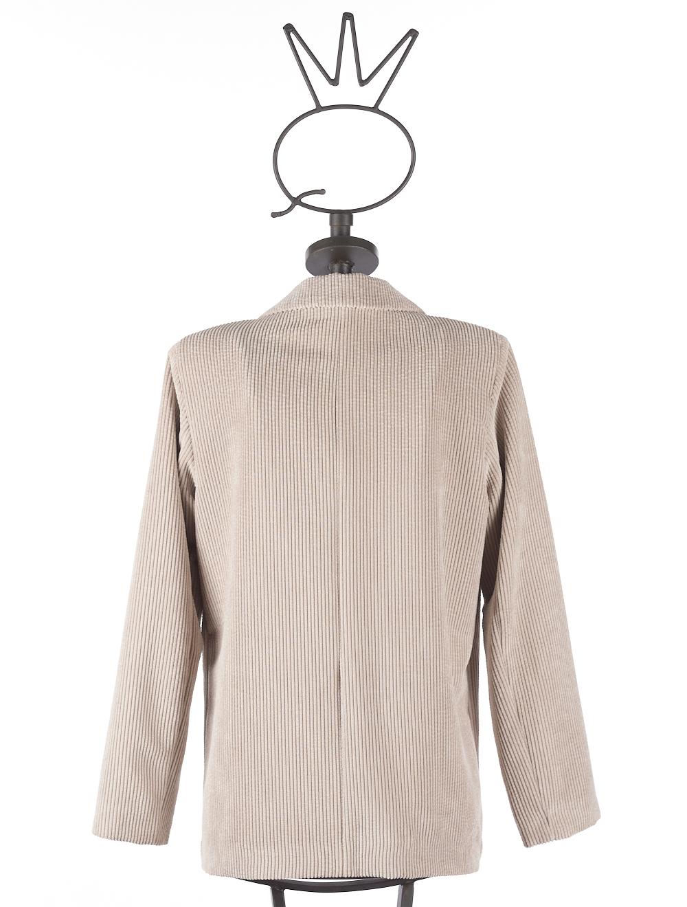 Save The Queen Giacca beige di velluto a coste Vendita Economica