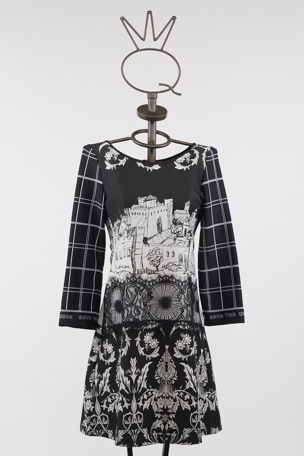 Save The Queen Vestito corto stampato Spedizione Gratuita
