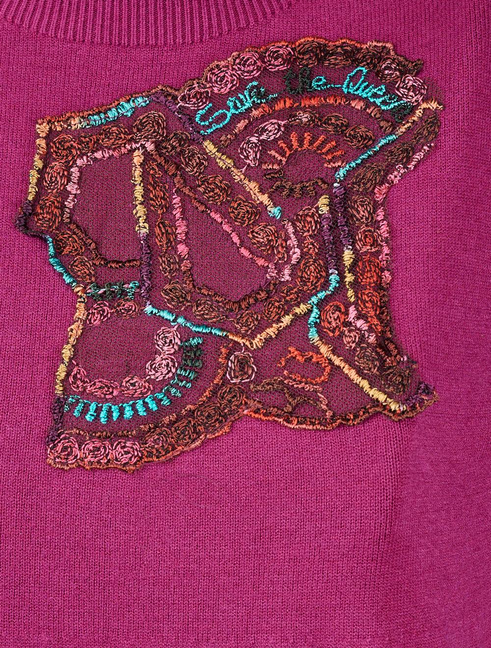 Save The Queen Abito longuette in tricot fuxia Presa